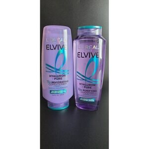 L'Oréal Elvive Hyaluron Pure Shampoo + Conditioner Set 2pc 12.6 oz Each